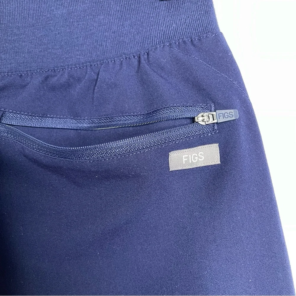 FIGS Technical Collection Navy Scrub Pants XS Snap Zip Pocket Style M19SW2002